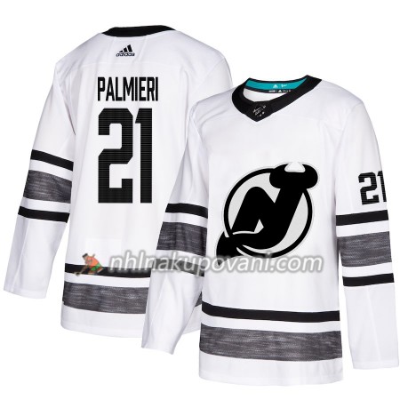 New Jersey Devils Dresy Kyle Palmieri 21 Bílá 2019 NHL All-Star Adidas Authentic - Pánské